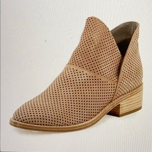 Eileen Fisher Leaf Perforated Leather Bootie